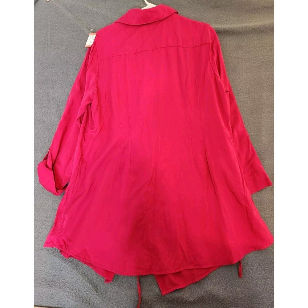 Soft Surroundings Boho Asymmetrical‎ Button Down … - image 2